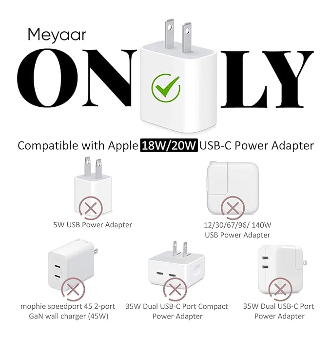 4 in 1 Silicone Case for Apple 20W USB-C Power Adapter Protective Cover for Apple iPhone Charger 20W/18W Adapter with Spiral Wire Saver (Charger Not Included)